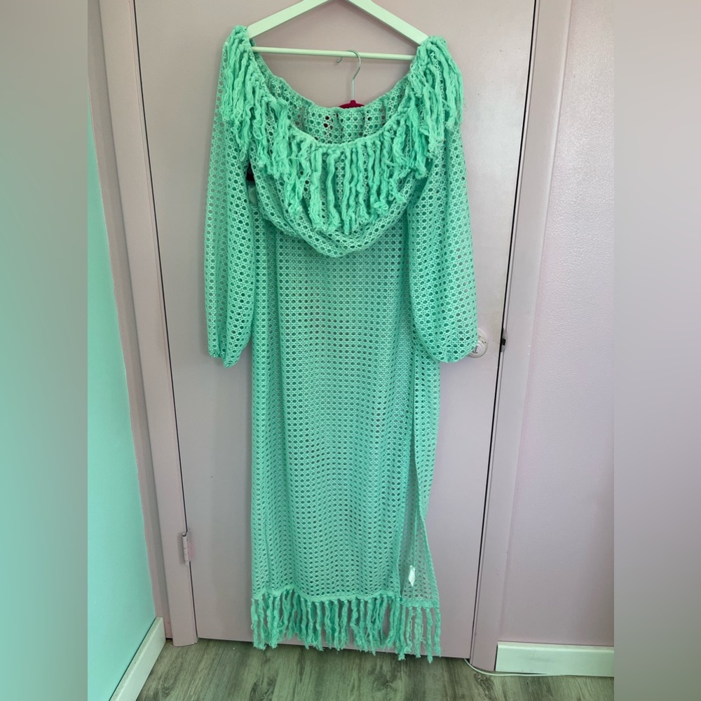 Plus size two piece coverup set